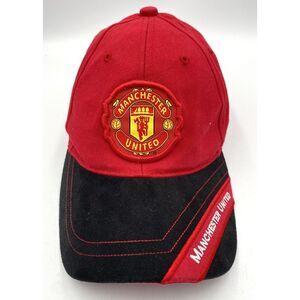 Manchester United Official Merchandise Adjustable Strapback Soccer‎ Hat One Size
